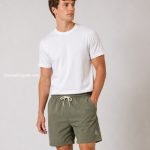Logo Embroidererd Swim Shorts In Grey