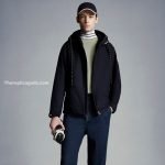 Logo Hooded Jacket In Blue