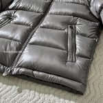 Maya Hooded Short Down Jacket In Grey