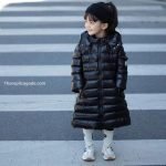 Moncler Enfant Moka Down Coat In Black