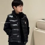 Moncler Enfant Tib Down Vest In Black