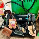 Leather Keychain Trick In Beige