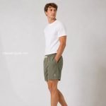 Logo Embroidererd Swim Shorts In Grey