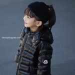 Moncler Enfant Moka Down Coat In Black