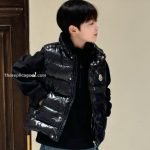 Moncler Enfant Tib Down Vest In Black