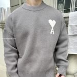 Paris Heart Printed Sweatshirt In Grey – Sk763