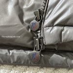 Maya Hooded Short Down Jacket In Grey