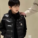 Moncler Enfant Tib Down Vest In Black
