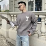 Paris Heart Printed Sweatshirt In Grey – Sk763