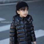 Moncler Enfant Moka Down Coat In Black