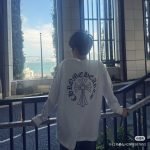 Classic Oval Printed Sweater In White – Sk779