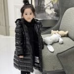 Moncler Enfant Moka Down Coat In Black