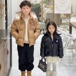 Moncler Enfant Yule Hooded Down Jacket In Beige
