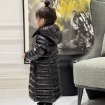 Moncler Enfant Moka Down Coat In Black