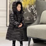 Moncler Enfant Moka Down Coat In Black