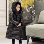 Moncler Enfant Moka Down Coat In Black