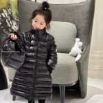 Moncler Enfant Moka Down Coat In Black