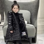Moncler Enfant Moka Down Coat In Black