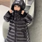 Moncler Enfant Moka Down Coat In Black