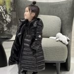 Moncler Enfant Moka Down Coat In Black